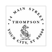 ヴィンテージ航海のいかり出荷#2名差出人住所 ラバースタンプ (インプリント)