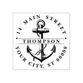 ヴィンテージ航海のいかり出荷#2名登録所在地 ラバースタンプ (インプリント)