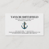 ヴィンテージ航海のいかり名刺 名刺 (正面)