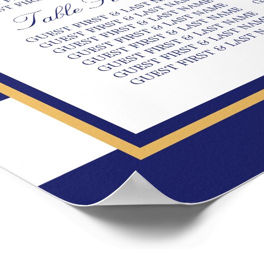 ヴィンテージ航海のいかり結婚の座席表 ポスター (角)