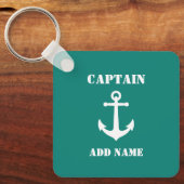 ヴィンテージ航海のいかり船長又は船名 キーホルダー (正面)