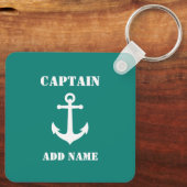 ヴィンテージ航海のいかり船長又は船名 キーホルダー (裏面)