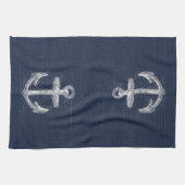 ヴィンテージ航海のいかり キッチンタオル (横)