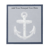 ヴィンテージ航海のいかり ノートパッド (正面)