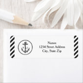 ヴィンテージ航海のいかり-差出人住所ラベル ラベル (インサイチュ)