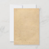 ヴィンテージ航海のいかり- RSVP応答カード 出欠カード (裏面)