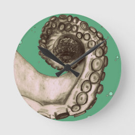 ヴィンテージ航海ののタコ触手 ラウンド壁時計