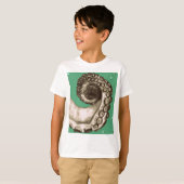 ヴィンテージ航海ののタコ触手 Tシャツ (正面フル)