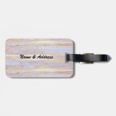 ヴィンテージ航海のの上品ないかり木製パーソナライズされた ラゲッジタグ (裏面横)