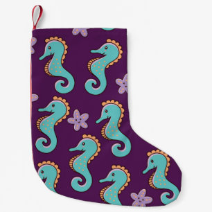 ヴィンテージ航海のの乗馬模様 スモールクリスマスストッキング