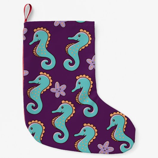 ヴィンテージ航海のの乗馬模様 スモールクリスマスストッキング (正面)