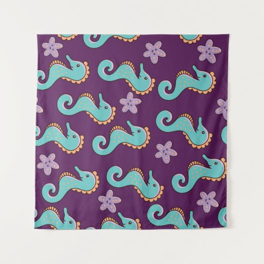 ヴィンテージ航海のの乗馬模様 タペストリー (正面(横))