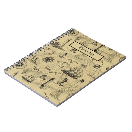 ヴィンテージ航海のの船名旅行の書ジャーナル ノートブック (左側)