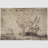 ヴィンテージ航海のアンティークの切り離し 薄葉紙 (正面)