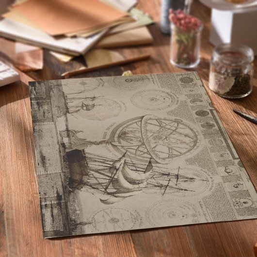 ヴィンテージ航海のアンティークの切り離し 薄葉紙