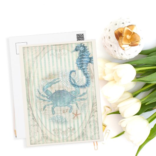 ヴィンテージ航海のガニ及びシマズ ポストカード