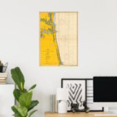 ヴィンテージ航海のグラフアメリア島セントオーガスティン ポスター (ホームオフィス)