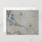 ヴィンテージ航海のグラフカリブの ポストカード (正面/裏面)