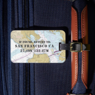 ヴィンテージ航海のグラフサンフランシスコCA ラゲッジタグ