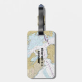 ヴィンテージ航海のグラフサンフランシスコCA ラゲッジタグ (裏面縦)