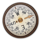 ヴィンテージ航海のコンパスセラミックノブ セラミックノブ (正面)