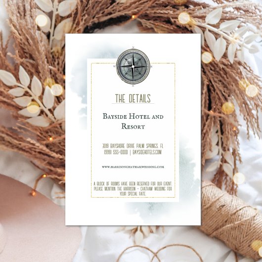 ヴィンテージ航海のコンパ結婚ス エンクロージャーカード