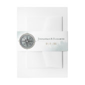 ヴィンテージ航海のコンパ結婚ス 招待状ベリーバンド (正面例)