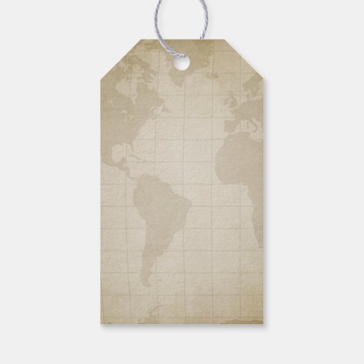 ヴィンテージ航海のコン結婚パスありがとう ギフトタグ (裏面)