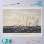 ヴィンテージ航海のサマーヨットエフェメラデクページ 薄葉紙 (クラフト)