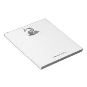 ヴィンテージ航海のシーモンスターフィッシュボートパーソナル ノートパッド (アングル)