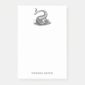 ヴィンテージ航海のシーモンスターフィッシュボートパーソナル ポストイット (正面)