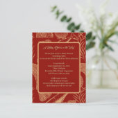 ヴィンテージ航海のジンベイビーシャワー招待状 ポストカード (スタンド正面)