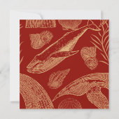 ヴィンテージ航海のジンベイビーシャワー招待状 招待状 (裏面)