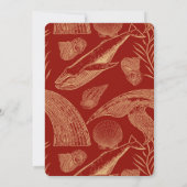 ヴィンテージ航海のジンベイビーシャワー招待状 招待状 (裏面)