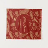 ヴィンテージ航海のジンベイビーシャワー タペストリー (正面(横))