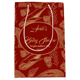 ヴィンテージ航海のジンベイビーシャワー ミディアムペーパーバッグ