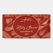 ヴィンテージ航海のジンベイビーシャワー 横断幕 (横)