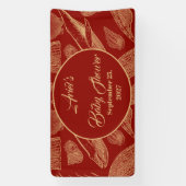 ヴィンテージ航海のジンベイビーシャワー 横断幕 (縦)