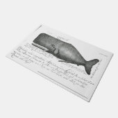 ヴィンテージ航海のスクリムシャウクジラスチームパンクビーチ  ドアマット (アングル)