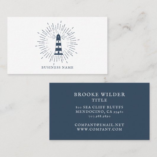 ヴィンテージ航海のスタイルブルーライトハウス 名刺
