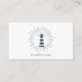ヴィンテージ航海のスタイルブルーライトハウス 名刺 (正面)