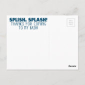 ヴィンテージ航海のストライプシャークありがとうはがき ポストカード (裏面)