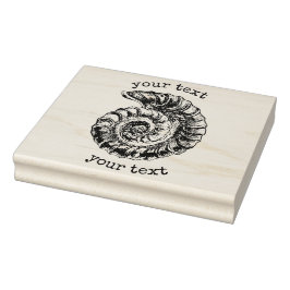 ヴィンテージ航海のスパイラルシーカスタムシェル ラバースタンプ