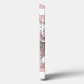 ヴィンテージ航海のタコ沿岸ピンクストライプ色 Case-Mate iPhoneケース (裏面 / 左)