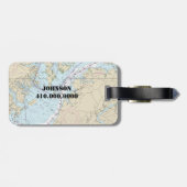 ヴィンテージ航海のチェサピークベイボルチモア ラゲッジタグ (裏面横)