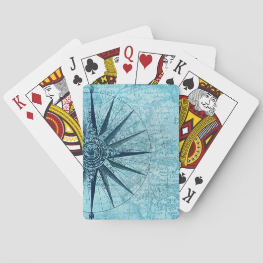 ヴィンテージ航海のナビゲーションコンパスマップ トランプ (裏面)