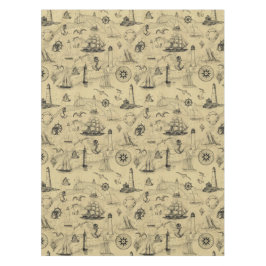 ヴィンテージ航海のパターン古いマップの背景 テーブルクロス