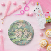 ヴィンテージ航海のファンタジー人魚、人魚になる ペーパープレート (パーティー)