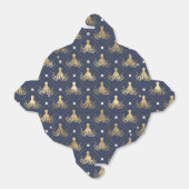 ヴィンテージ航海のブルーと金ゴールドタコ フェイバーボックス (折り畳みなし)