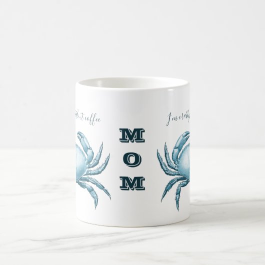 ヴィンテージ航海のブルーカニの母は外でクラビー コーヒーマグカップ (中央)